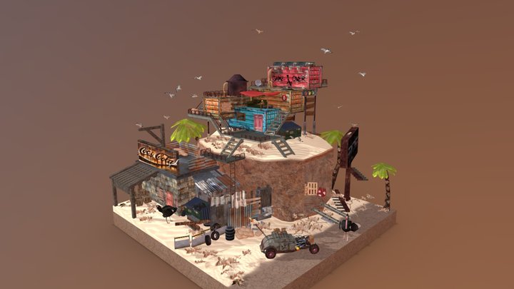 DAE Diorama - Rustborn 3D Model