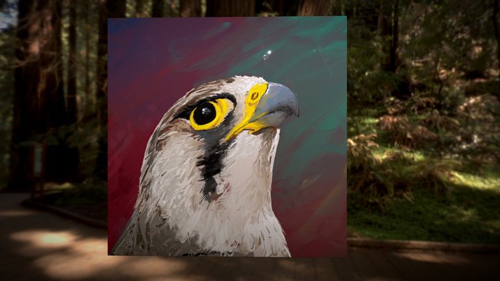 Falcon Neon 3D Model