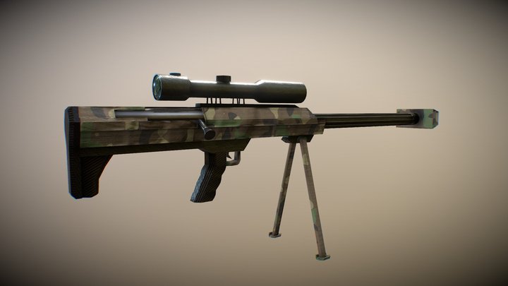 Sniper Barret 3D Model