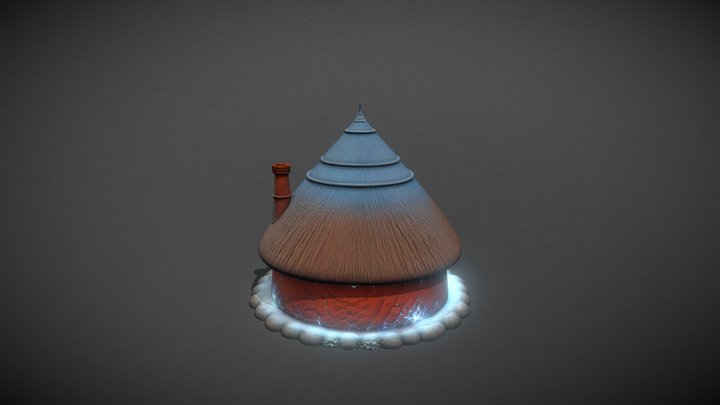 Stylized Haunted Tribal Hut_H