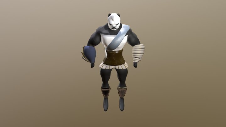 Panda Warrior - 1st Version 3D Model