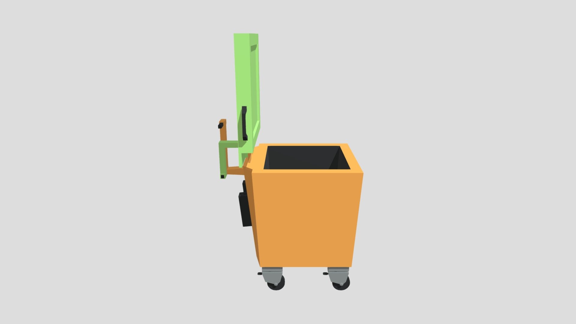 Trash Garbage Can (lowpoly, my concept) - Download Free 3D model by ...