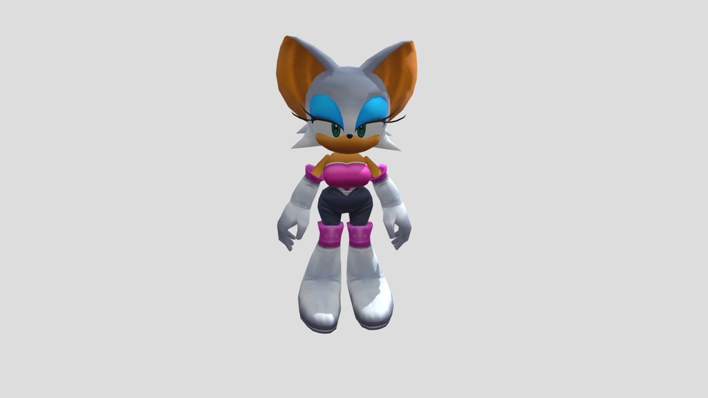 Rouge's SA2B PC Steam Model Rip