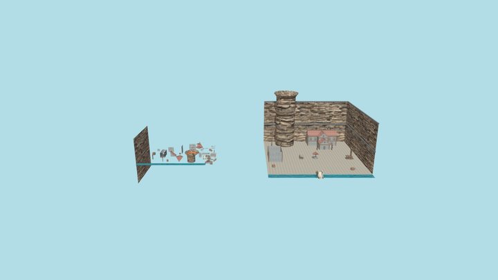 Medieval City 3D Model
