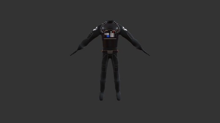 Star Wars Body Pilot 3D Model