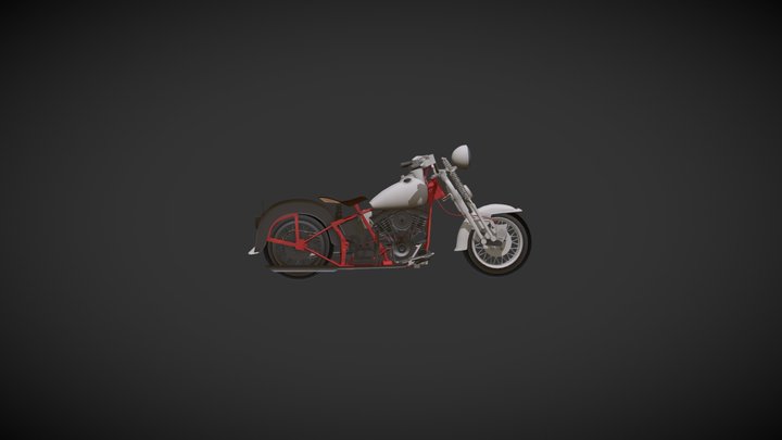 摩托车 3D Model