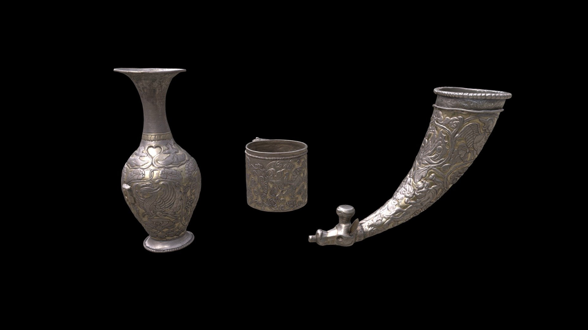 1988.67 Silver Vessels - Download Free 3D model by Cleveland Museum of ...