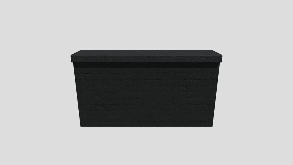 Brick Wall Roof End 2x1