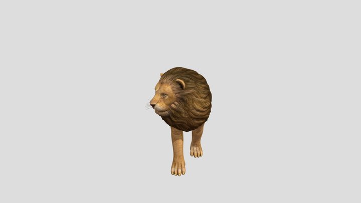 3D Lion – Free 3D Model STL