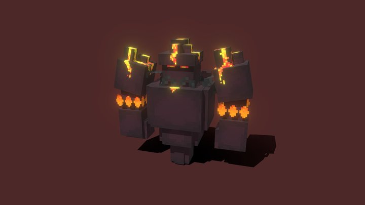 BlazeGolem 3D Model