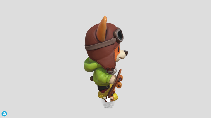 Aviator Corgi Skater - Trellis 3D vs SupaVoxel