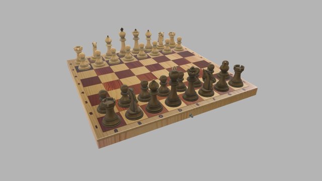 Chess/Standard set 3D Model