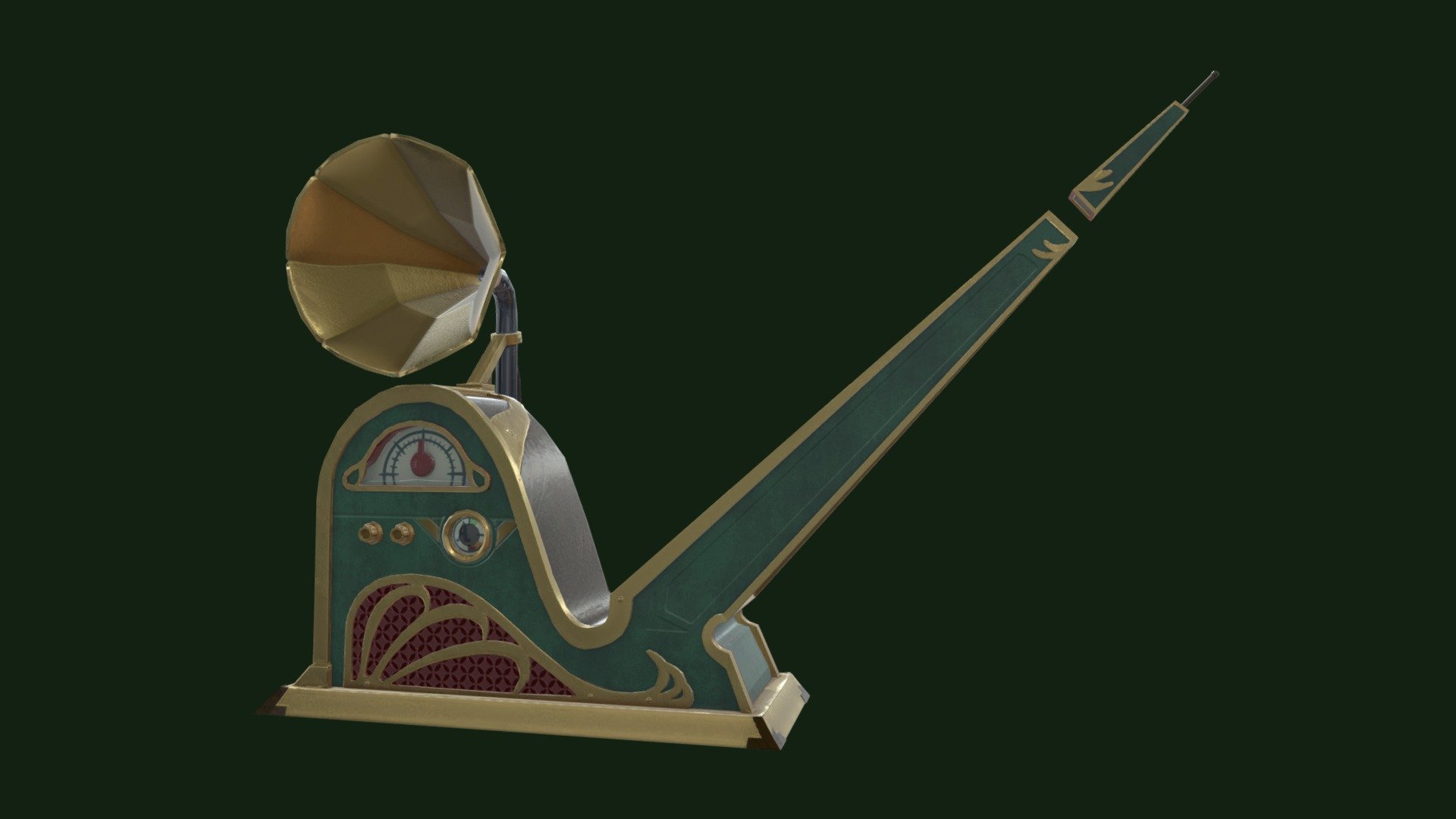 Radio Prop 3D model by elimccaffrey [a1c0436] Sketchfab