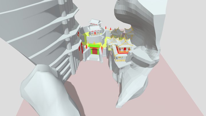 Ghost Town_Blocking 3D Model