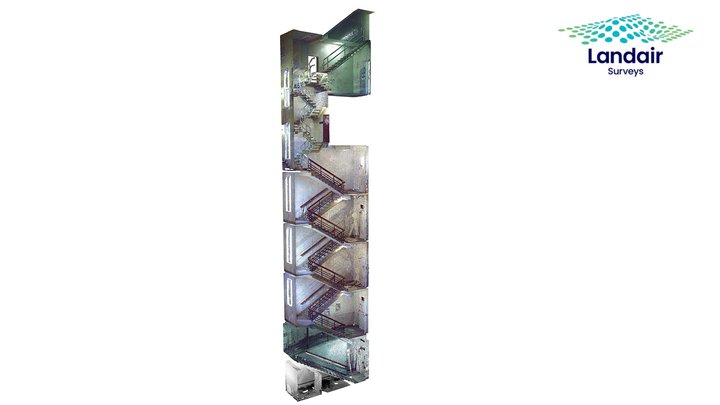 FIRE STAIRWELL POINTCLOUD 3D Model