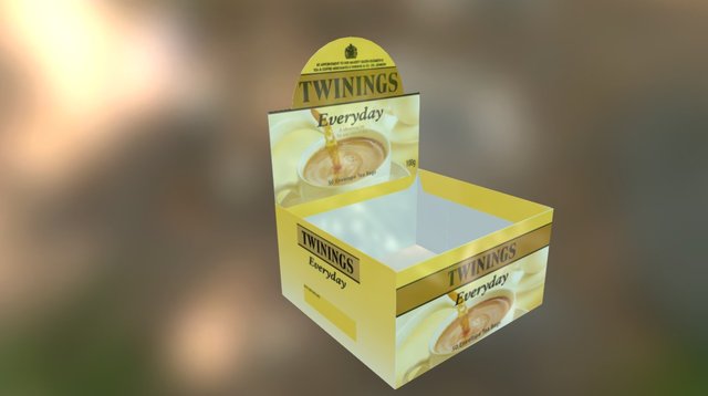 Twinings tea box 3D Model