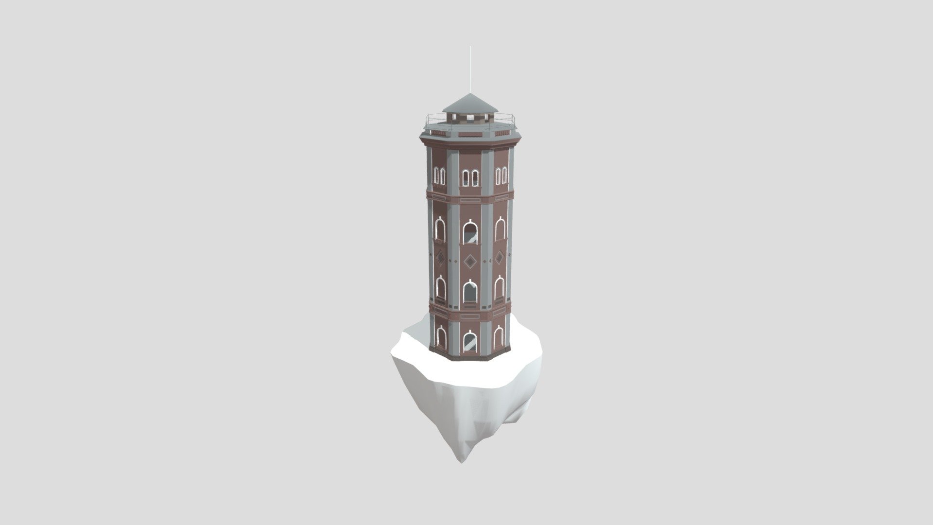 башня 1 - Download Free 3D model by trknmx [a1c219d] - Sketchfab