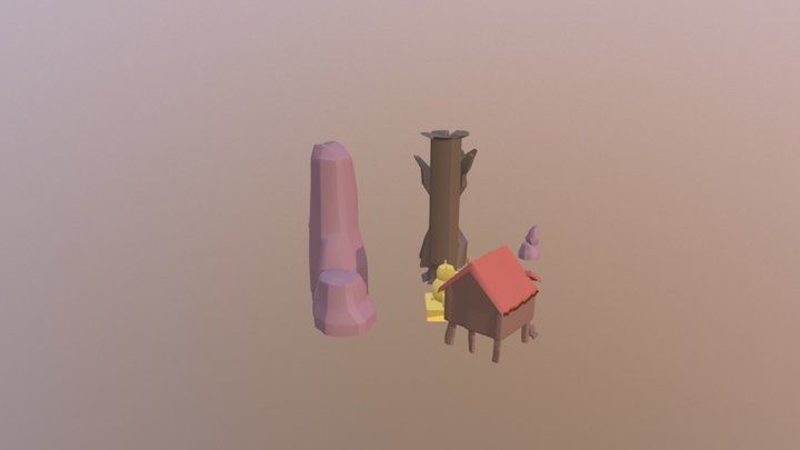 Bear Game Assets for Marty 3D Model