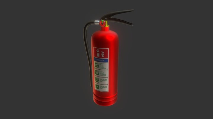 Fire Extenguisher - Powder 3D Model