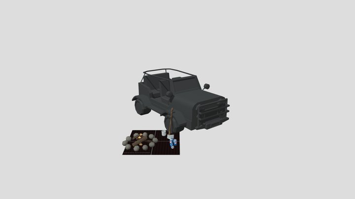 DAE 5 Finished props - Forest Loner 3D Model