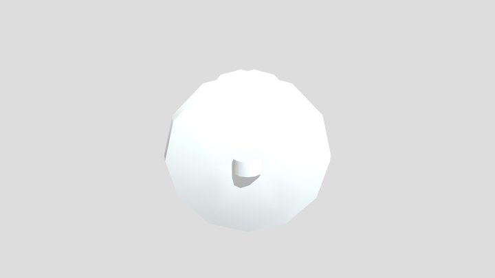 Low poly trashcan (untextured) 3D Model