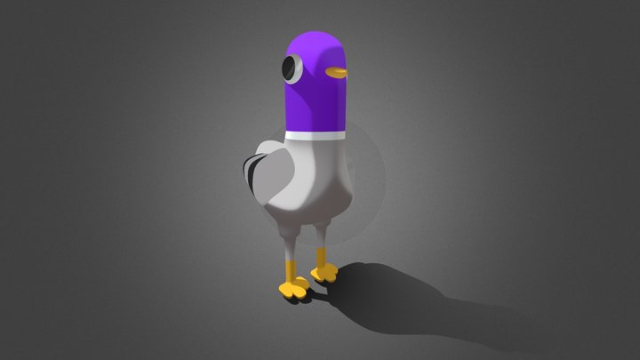 SImple Pigeon 3D Model