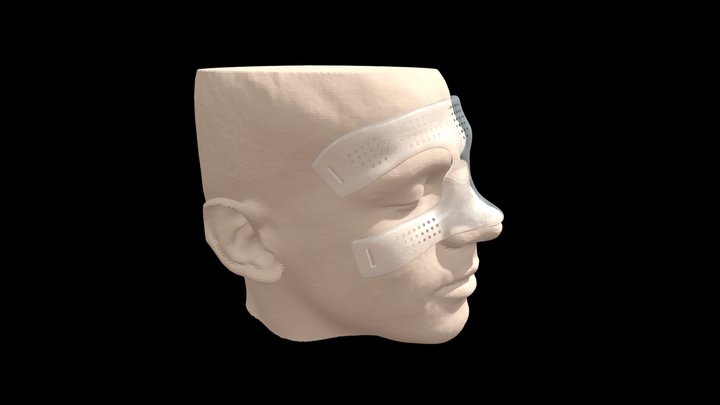 Mascara de Futbolista 3D Model