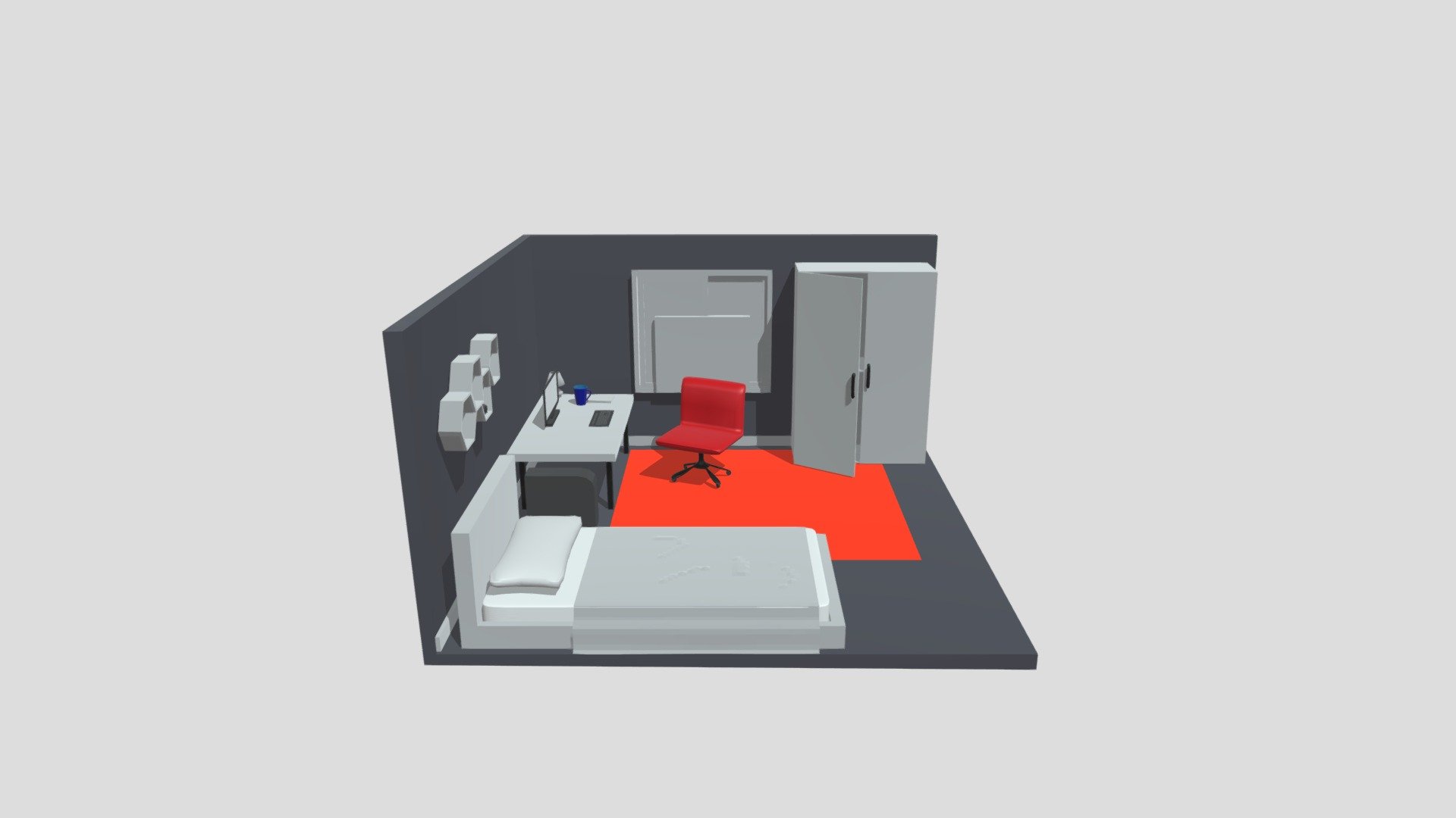 Bed Room - 3D model by maheribrown18 [a1c9a0c] - Sketchfab