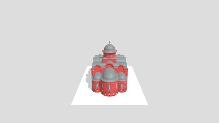 Барысаглебская царква (Гродна) 3D Model