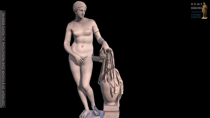 3D rendering of Aphrodite of Cnidus