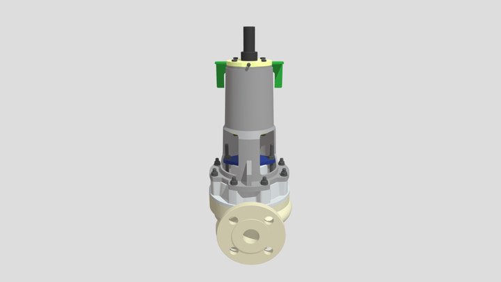 MONTAGEM BOMBA OBJ 2 3D Model