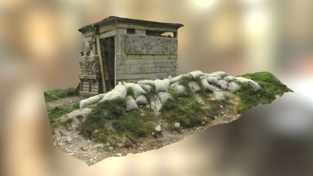 Paintball Tirol Unterstand 3D Model