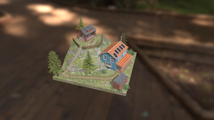 Swedish Forest Loner  [ Finale Diorama Scene ] 3D Model