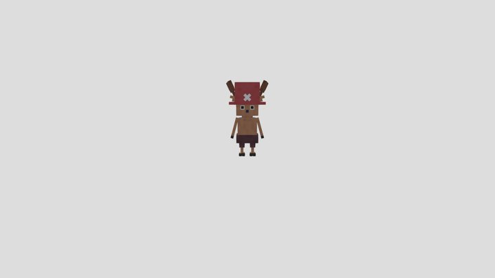 Tony Tony Chopper - Minecraft style 3D Model