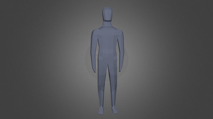 Low Poly Dummy / Human Figure 3D Model