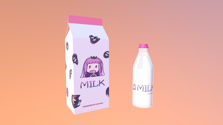 Mori Calliope's Milk 3D Model
