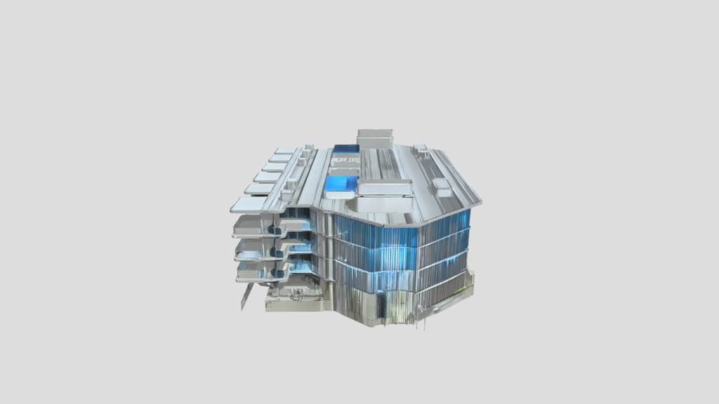 Modern multi-story apartment building.
