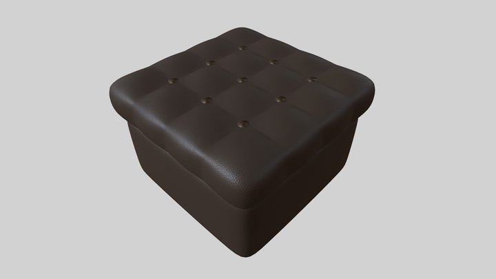 Leather pouf sofa