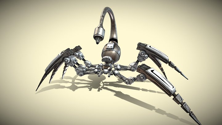 Mecha Spider Scorpion 3D Model