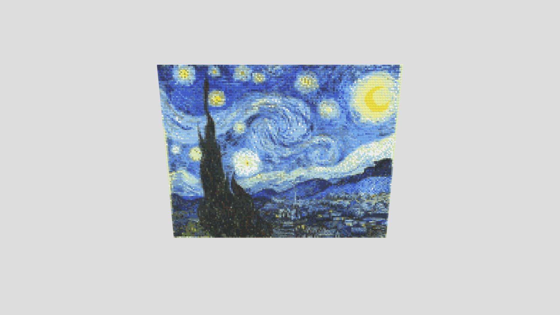 Starry Night Diamond Painting - Download Free 3D model by cs-boy