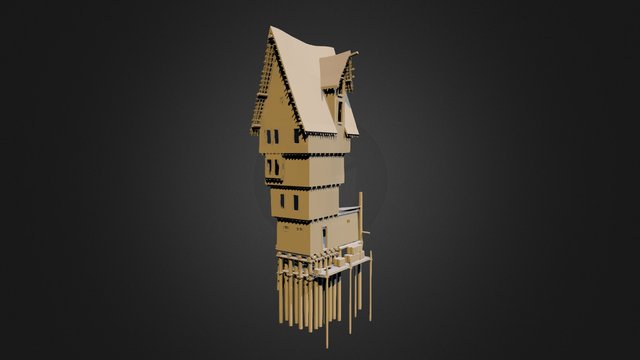 House4-v001-plus Street 3D Model