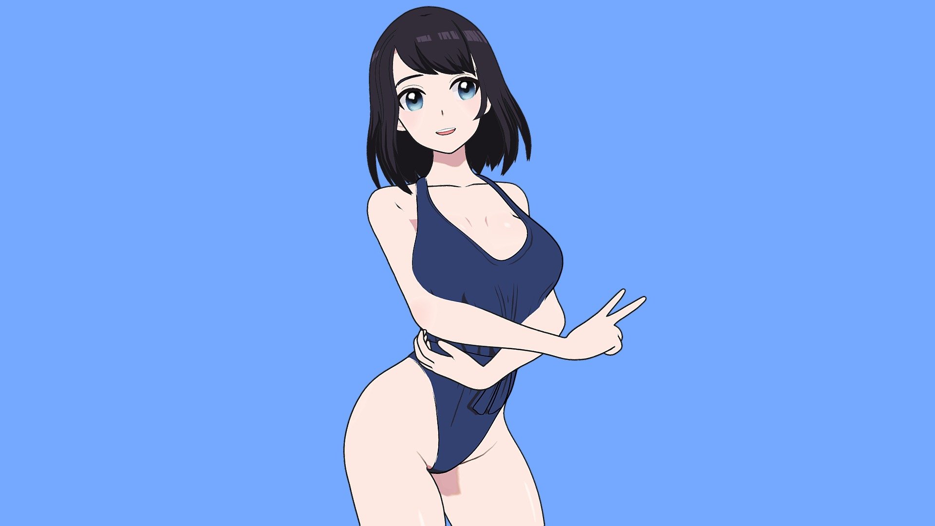 ArtStation - Saki - Bikini girl | Game Assets