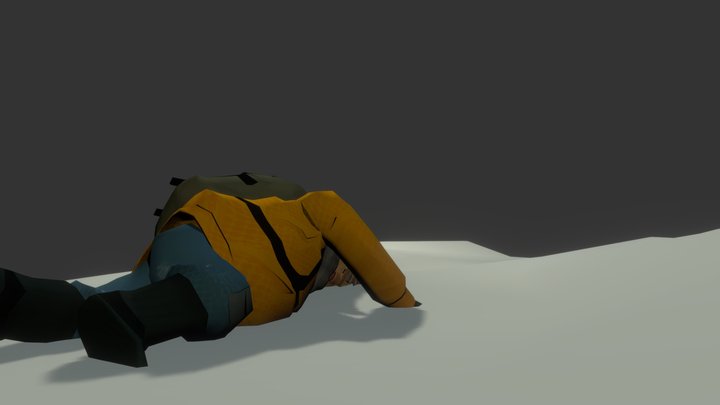 Duncan Lying Down 3D Model