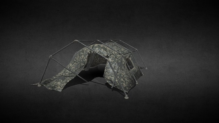 Military tent 3D Model