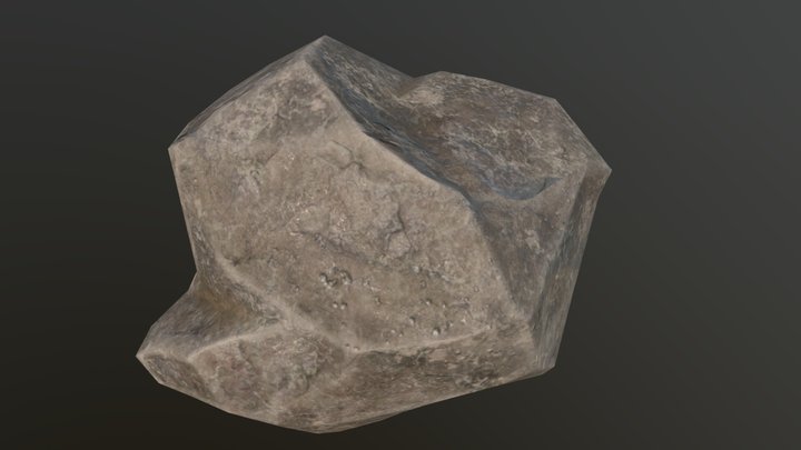 stone low-poly – Kostenloses 3D-Modell STL