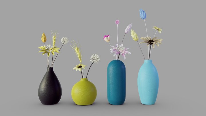 Flowers in Vases