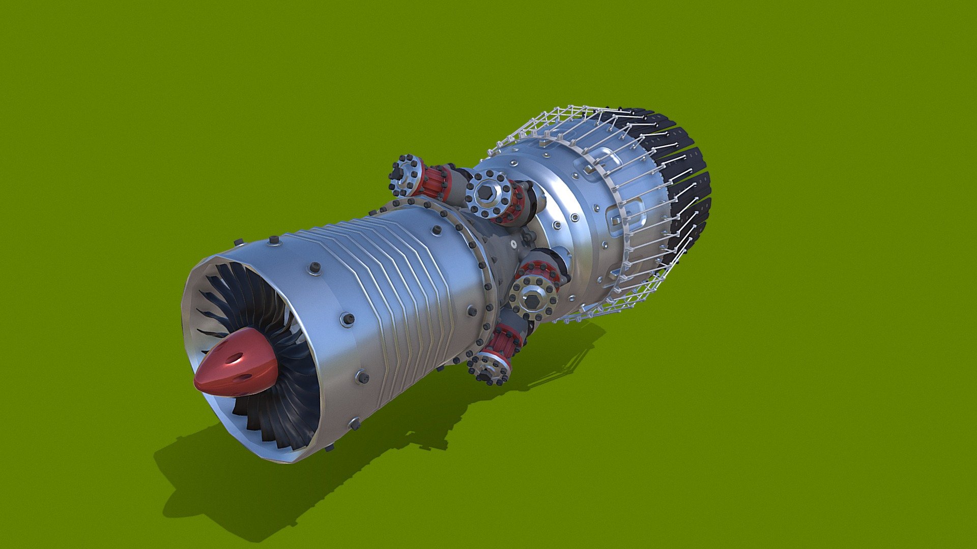 Jet Engine Model - 3D model by poblais49 [a1d3888] - Sketchfab