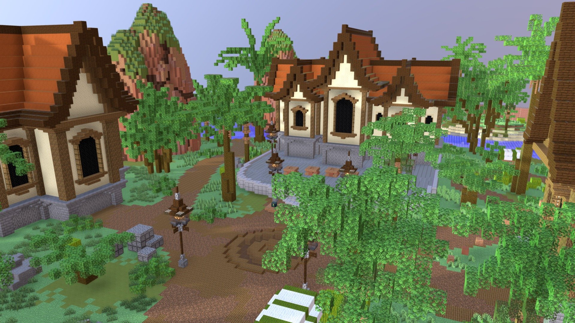 Lobby / Spawn ~ Tropical Jungle - 3D model by Pabitoo [a1d3d92] - Sketchfab