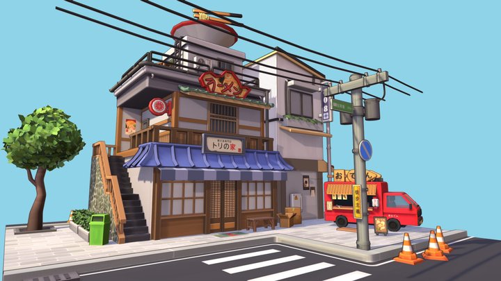 Japan City 3D Model