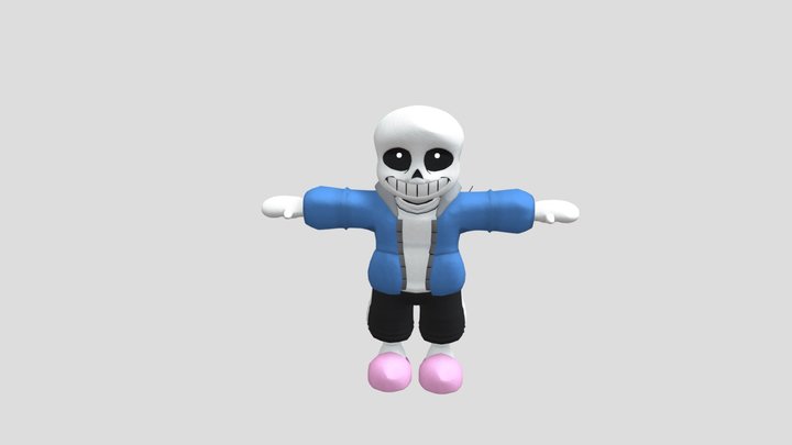 Custom Edited - Undertale Customs - Sans 3D Model